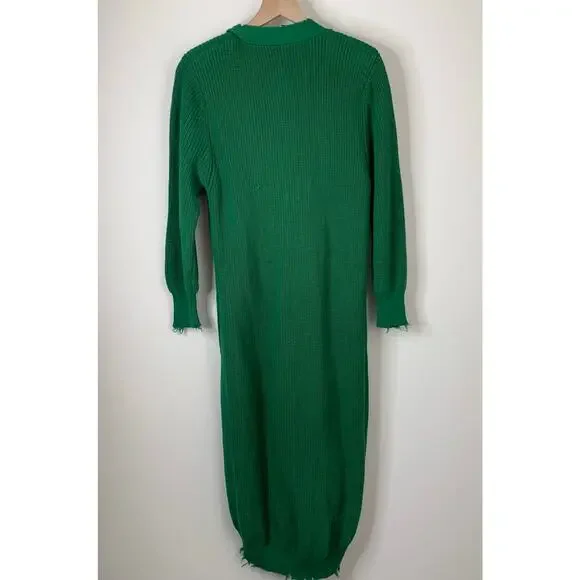 slim fit dress slacks Sasha Green Mock Neck Sweater Dress main image 0